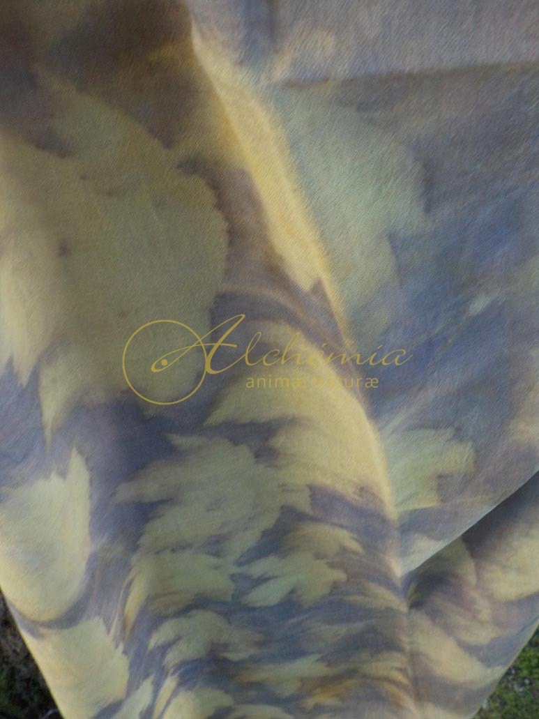 Stola Lana e Seta Ecoprint -S102-03