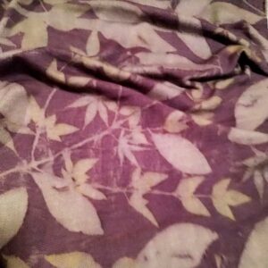 Stola lana merino ecoprint -L91-02