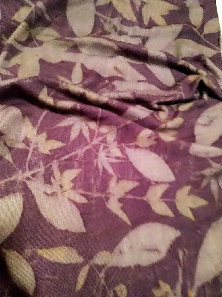 Stola lana merino ecoprint -L91-02