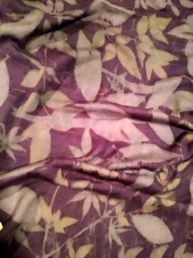 Stola lana merino ecoprint -L91-03