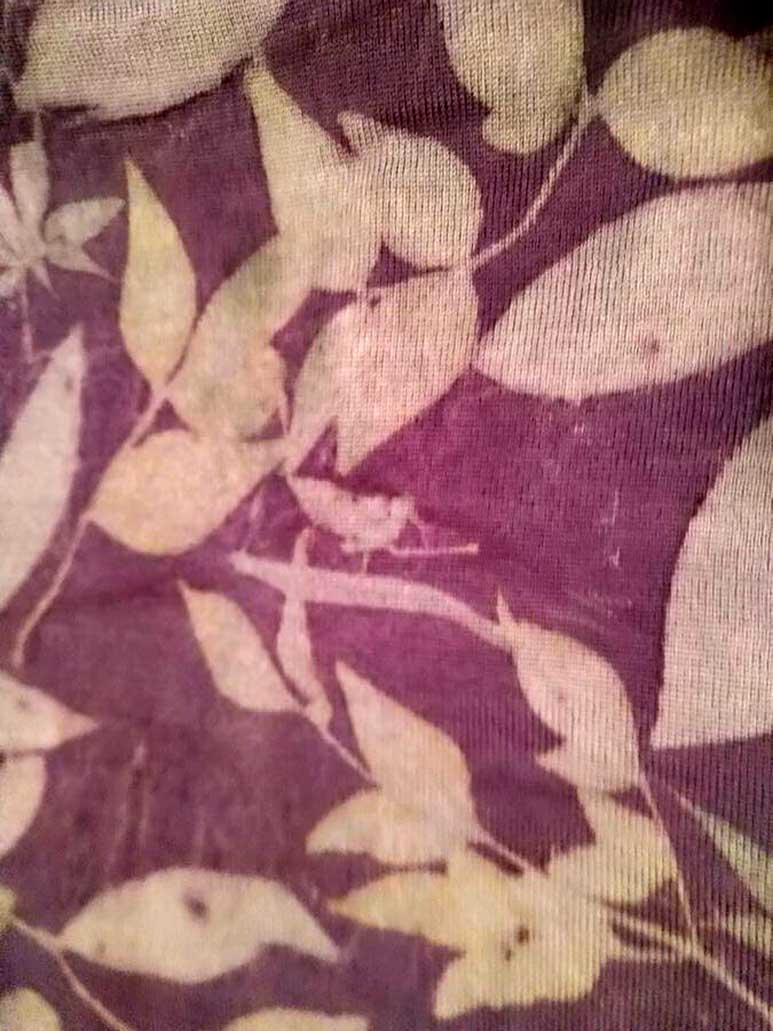 Stola lana merino ecoprint -L91-05