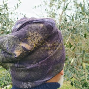 Berretto double face in lana merino "Dinotte"