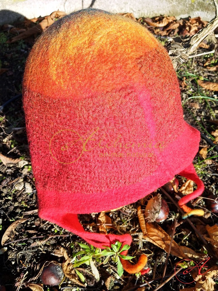Cappello impermeabile artigianale in Feltro -02