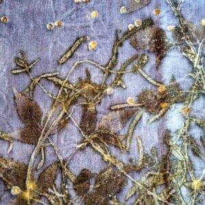 Stola in lana merino - Ecoprint - Romantica
