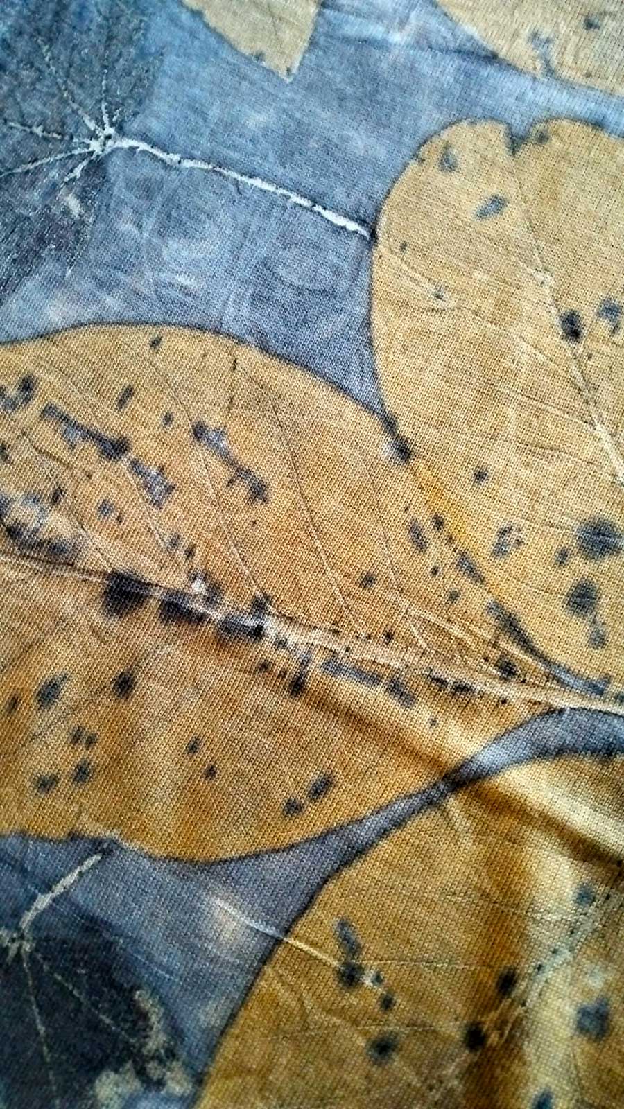 Stola in lana merino - Ecoprint - Silenziosa