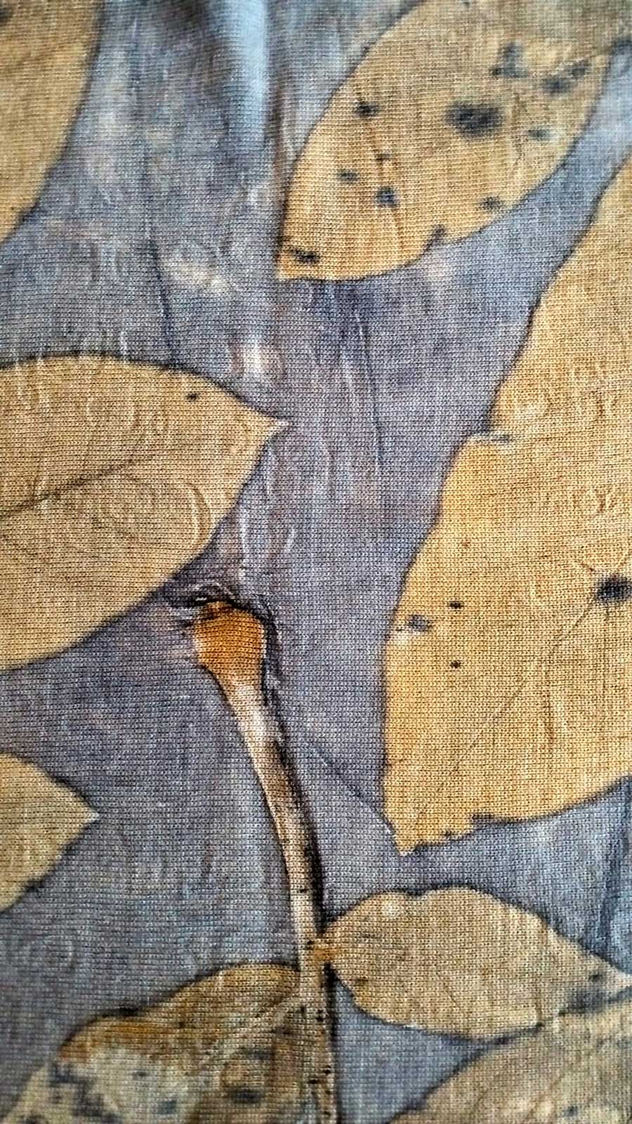Stola in lana merino - Ecoprint - Silenziosa