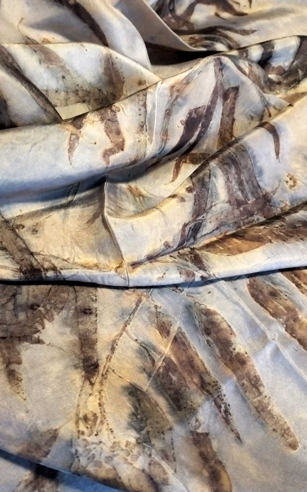 Stola in pura seta - ecoprint - Sogno