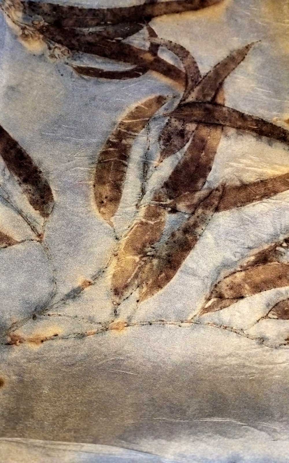 Stola in pura seta - ecoprint - Sogno
