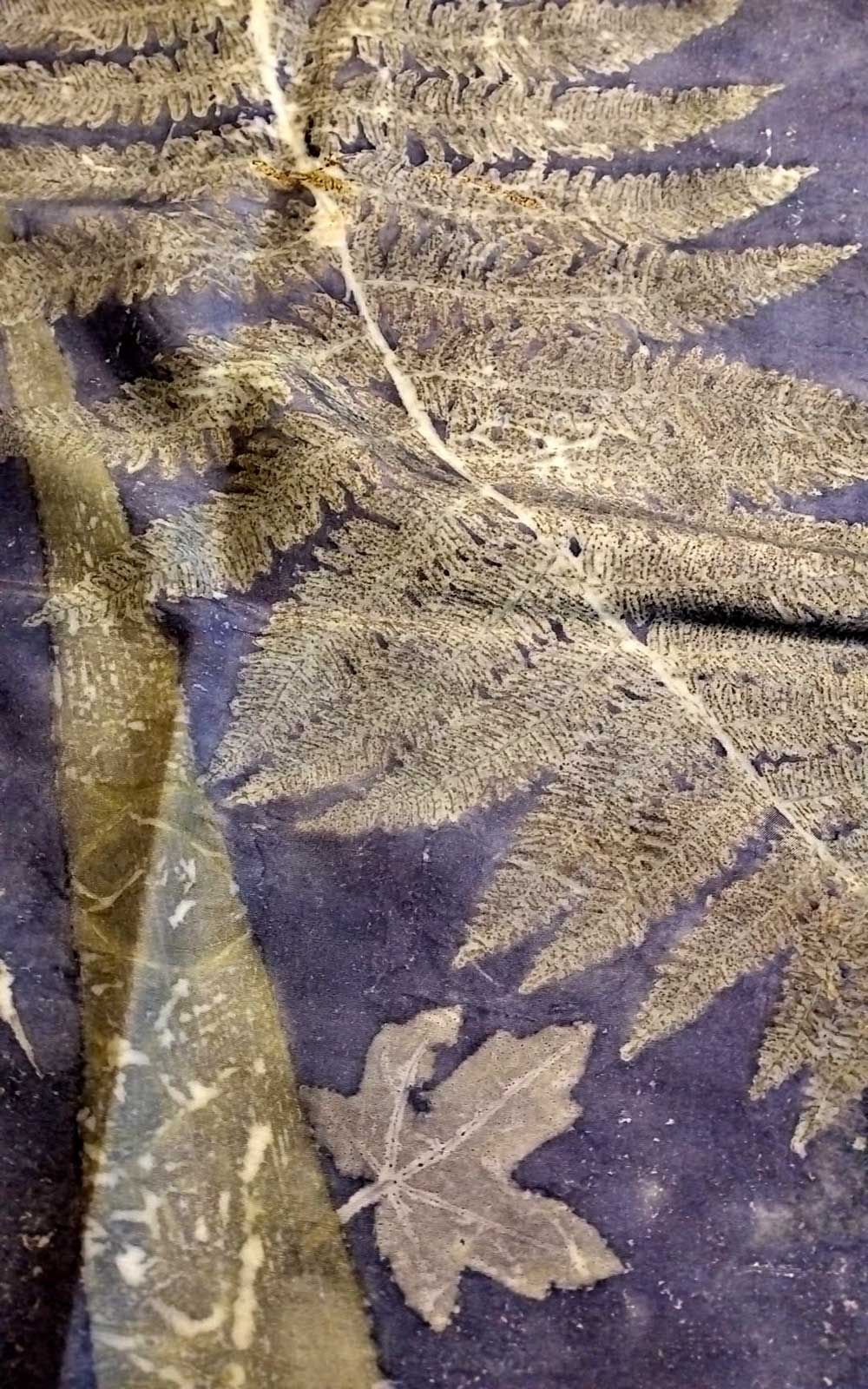 Stola in pura seta - ecoprint - Chicca piccola
