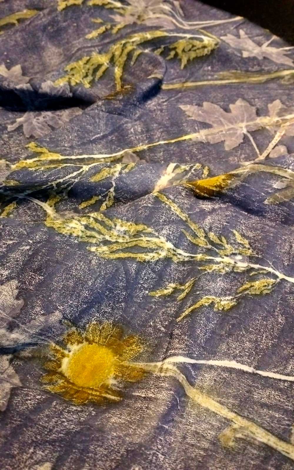 Stola in pura seta - ecoprint - Chicca piccola 3