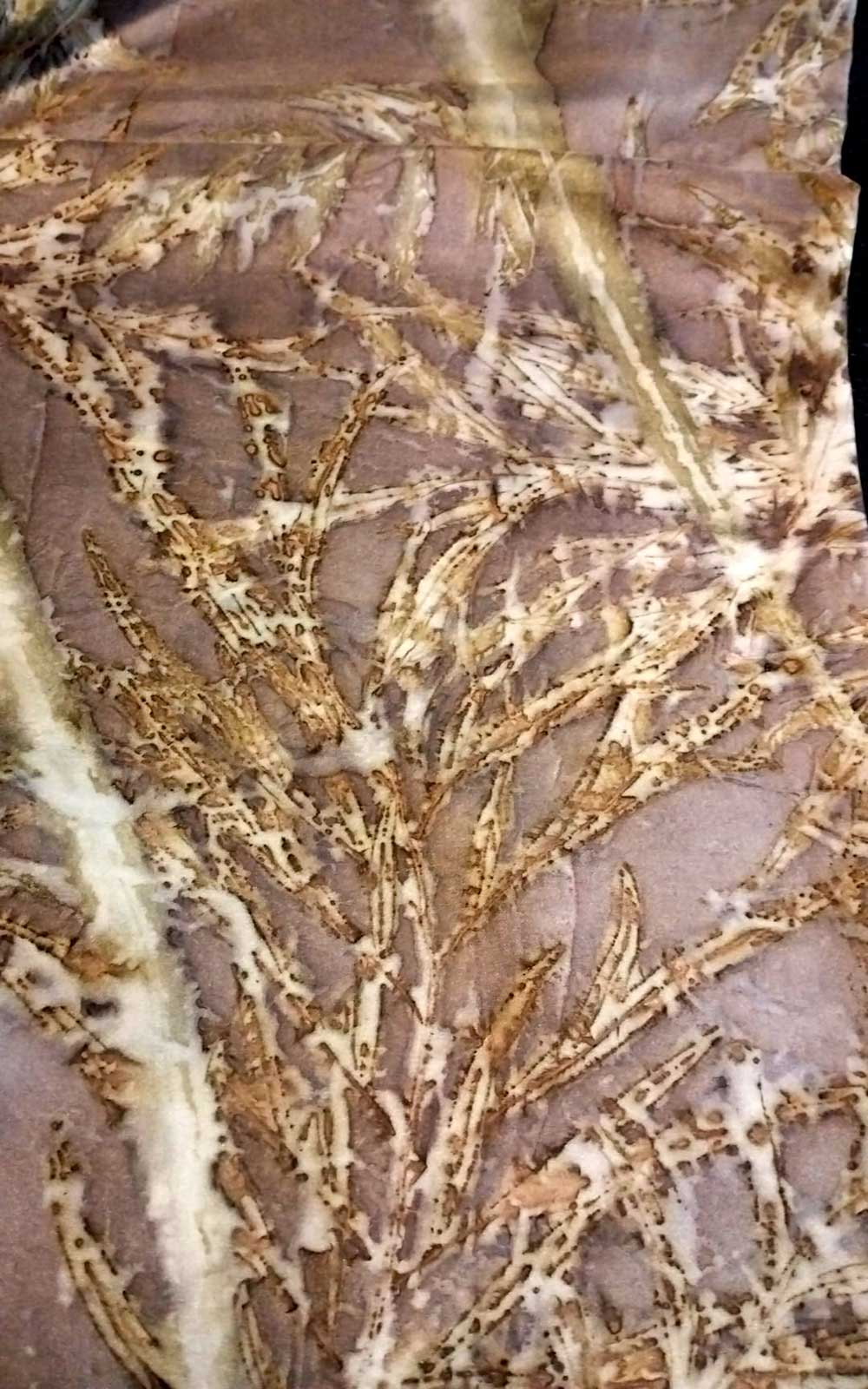 Stola in pura seta - ecoprint - Sorpresa