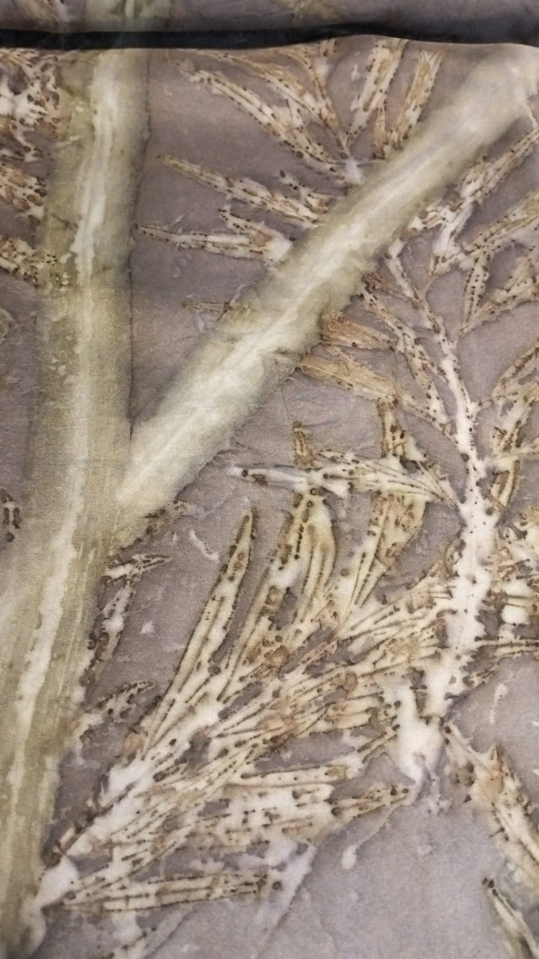 Stola in pura seta - ecoprint - Sorpresa