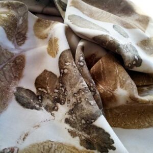 Stola in pura seta - ecoprint - Chicca